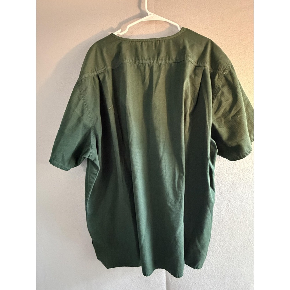 Carhartt Scrub Top Pants Set Mens 3XL Green Medical Cargo Pockets Ripstop - Picture 15 of 16